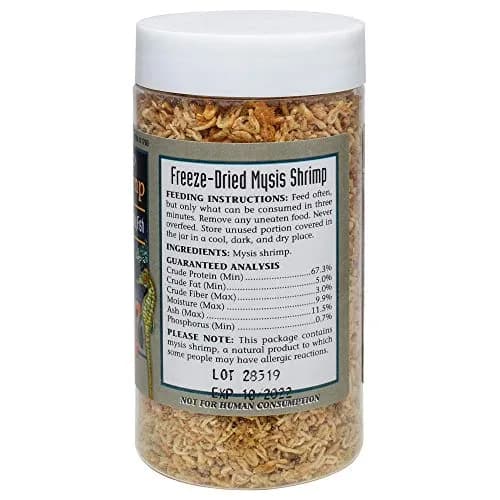 San Francisco Bay Brand Freeze-Dried Mysis Shrimp 0.49 oz | Premium Fish Food for Freshwater & Saltwater Fish thumbnail 5