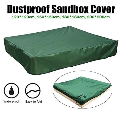 DGHAO Sandbox Cover Tool Sandpit Oxford Cloth Garden Shelter 120x120cm | Waterproof Dustproof thumbnail 5