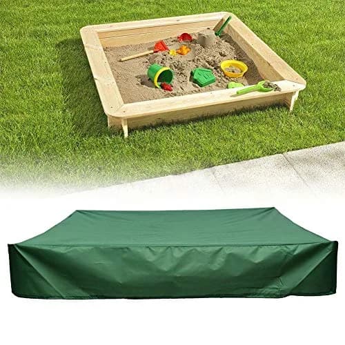 DGHAO Sandbox Cover Tool Sandpit Oxford Cloth Garden Shelter 120x120cm | Waterproof Dustproof thumbnail 3