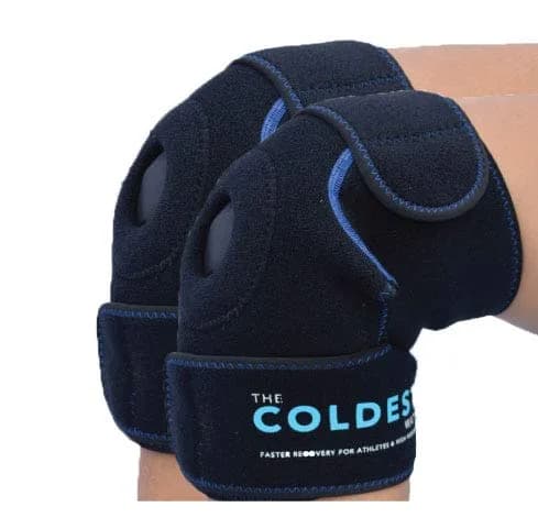 The Coldest Water Knee Ice Pack Wrap 2 Count (20 cm x 37 cm x 5 cm) | Accelerate Recovery with Reusable Compression Therapy - main product image