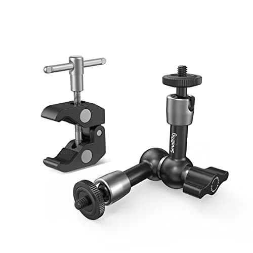 SMALLRIG Super Clamp with Articulating Magic Arm 13.9 cm (5.5") | Mounts Cameras, Lights, Monitors thumbnail 1