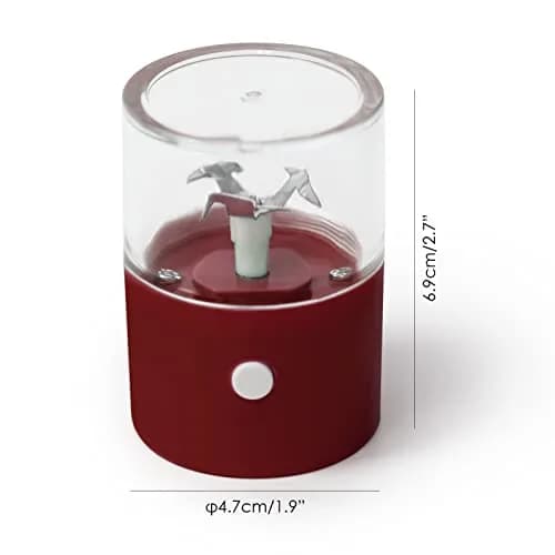 G Ganen Electrical Metal Aluminum Herb Tobacco Grinder 12.7 cm (5") Red | Fast Metal Sharp Spin Teeth thumbnail 2