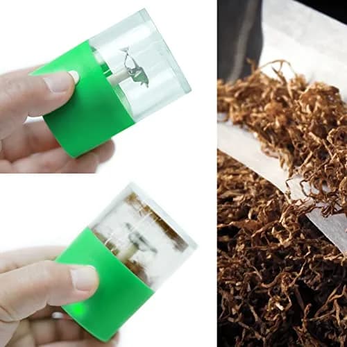 G Ganen Electrical Metal Aluminum Herb Tobacco Grinder 4 cm (1.6'') x 14.5 cm (5.7'') Green | Automatic Spice Crusher thumbnail 5