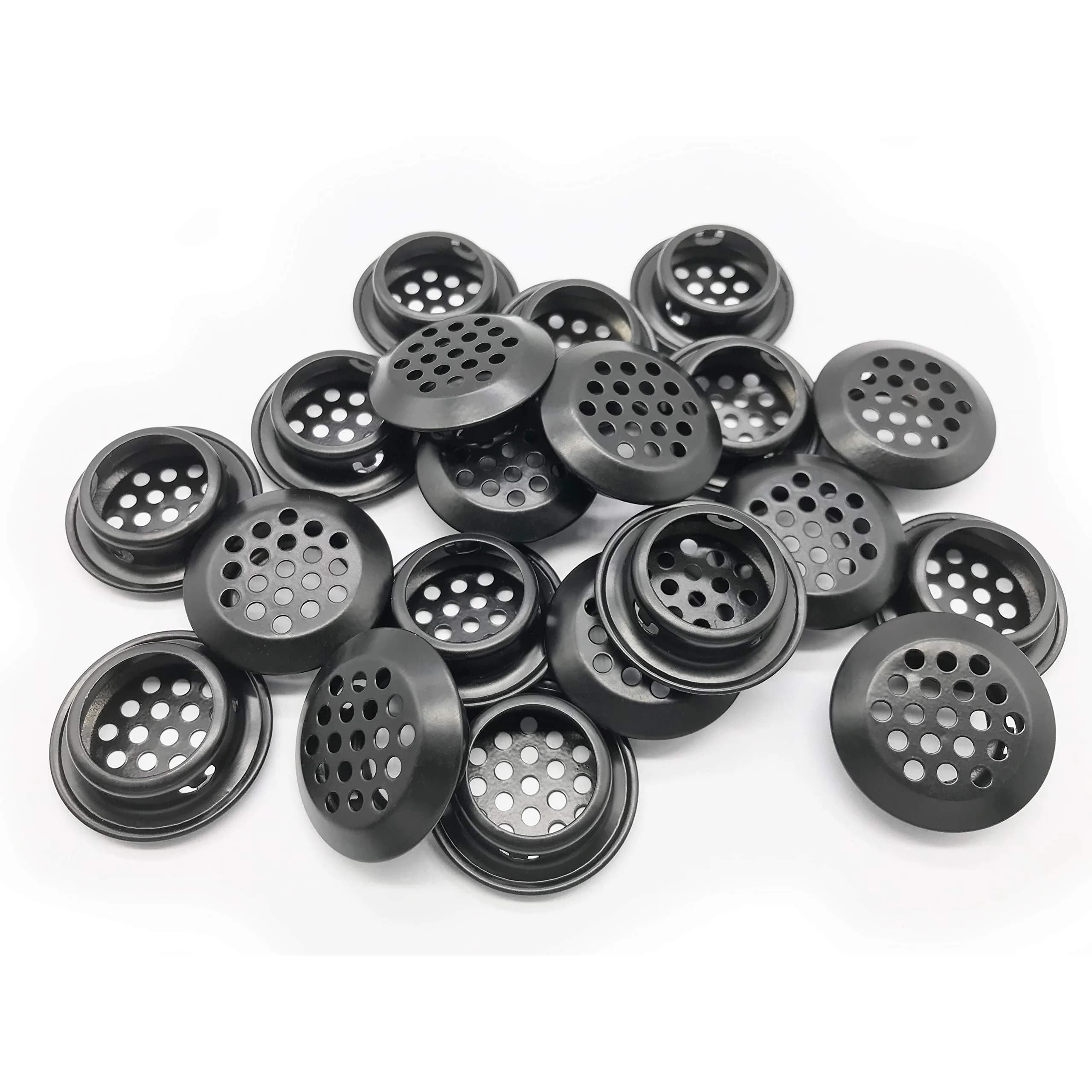 NACX 20Pcs Air Vents 25mm | Stainless Steel Round Vent Mesh for Cabinets & Wardrobes - main product image