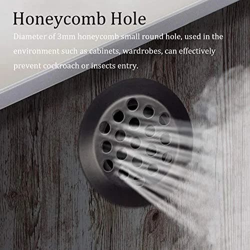 NACX 20Pcs Air Vents 25mm | Stainless Steel Round Vent Mesh for Cabinets & Wardrobes thumbnail 5