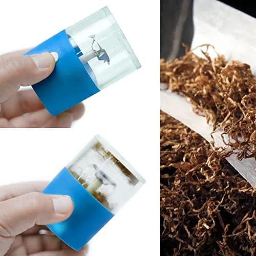 G Ganen Electric Herb Grinder 4 cm (1.6'') x 15 cm (5.7'') Blue | Fast Metal Spin Teeth thumbnail 5