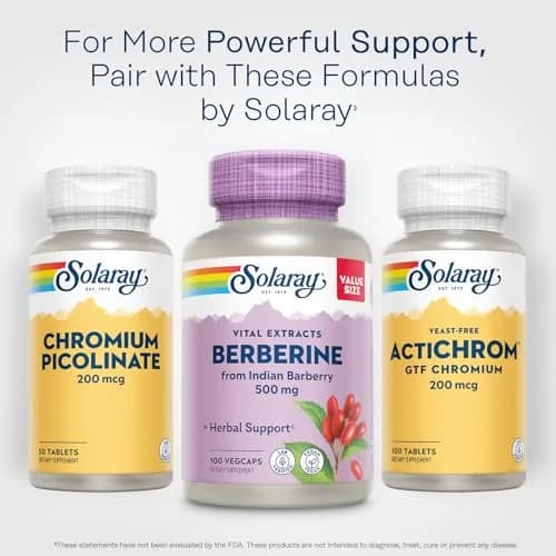 SOLARAY Berberine Extract 500 mg | Vegan Herbal Support for Active Lifestyle thumbnail 6