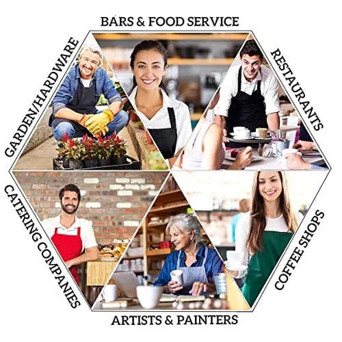 Abucaky Dog Animal Paws Print Waterproof Apron for Adults | Kitchen & BBQ Protection thumbnail 6