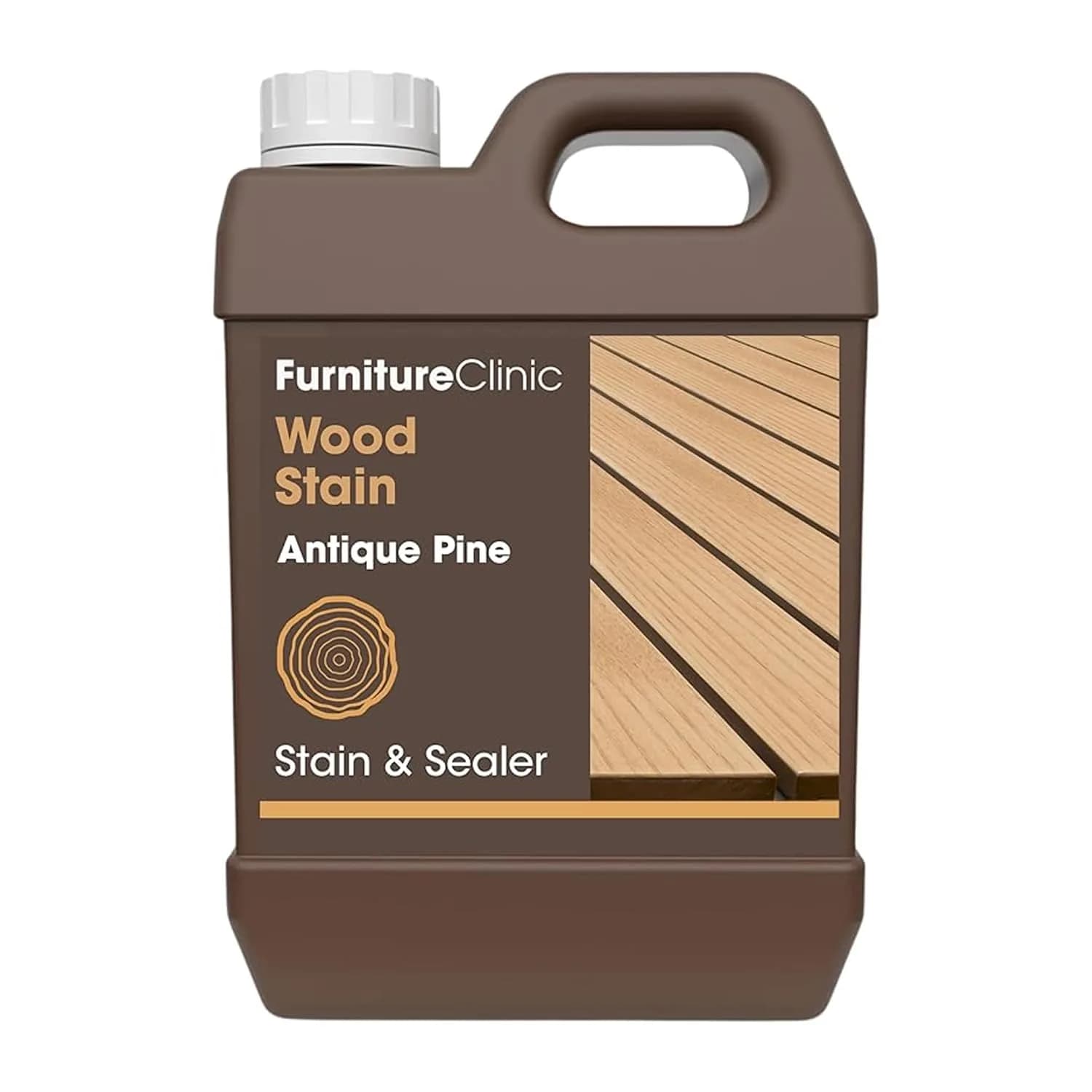 Furniture Clinic Wood Stain Antique Pine 2.5L (85 Fl Oz) | Water Based, Fast Drying, Low Odor