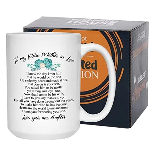 Bubble Hugs Mother In Law Mug 15 oz White | Wedding & Mother’s Day Gift thumbnail 1