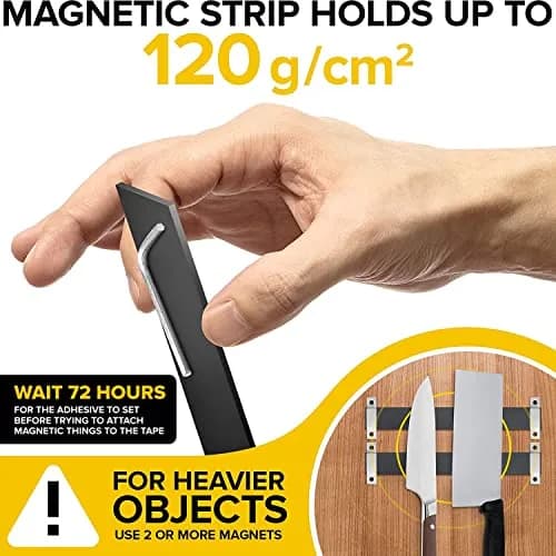 X-bet MAGNET Super Sticky Adhesive Magnetic Strips 12x1.5" | Flexible, Light-Duty Office & Craft Use thumbnail 3