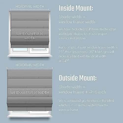 Everyday Celebration Roman Shades 23" W x 64" H | Room Darkening Cordless Window Treatment thumbnail 6