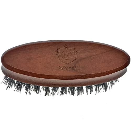 Murai by Giorgio GM4S Soft Boar Bristle Beard Brush - Travel Size for Men, Cherrywood Handle | Spreads Natural Oils for Shine & Malleability thumbnail 6