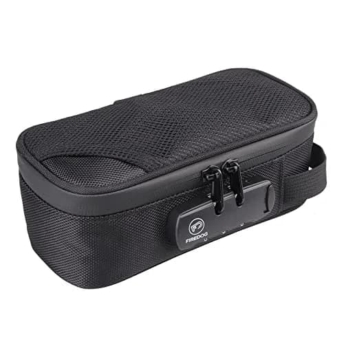 FIREDOG Smell Proof Bag with Lock, Carbon Lined, 8x4x2.75 Inch | Travel Storage & Odor Proof thumbnail 1