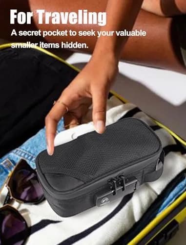 FIREDOG Smell Proof Bag with Lock, Carbon Lined, 8x4x2.75 Inch | Travel Storage & Odor Proof thumbnail 3