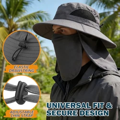 EINSKEY Wide Brim Sun Bucket Hat Waterproof UPF 50+ | Unisex Outdoor Sun Protection (70-120 chars) thumbnail 4