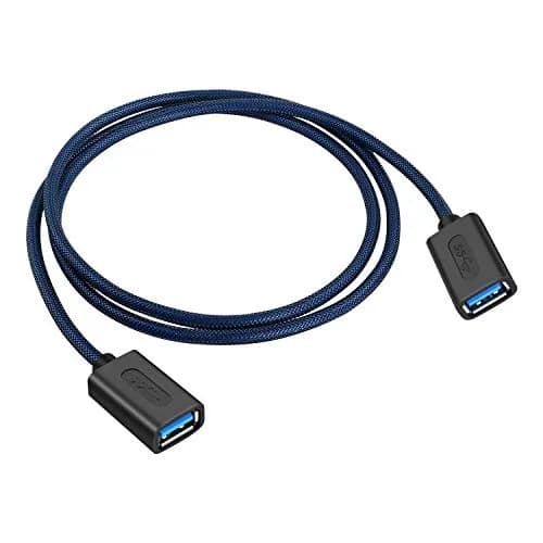ANDTOBO USB 3.0 Female to Female Extension Cable 3.3Ft Navy | SuperSpeed Data Transfer thumbnail 6