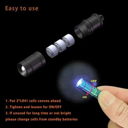 Nitefox e1 Micro Keychain Flashlight 3.3cm (1.3in) | World's Smallest EDC Light thumbnail 6