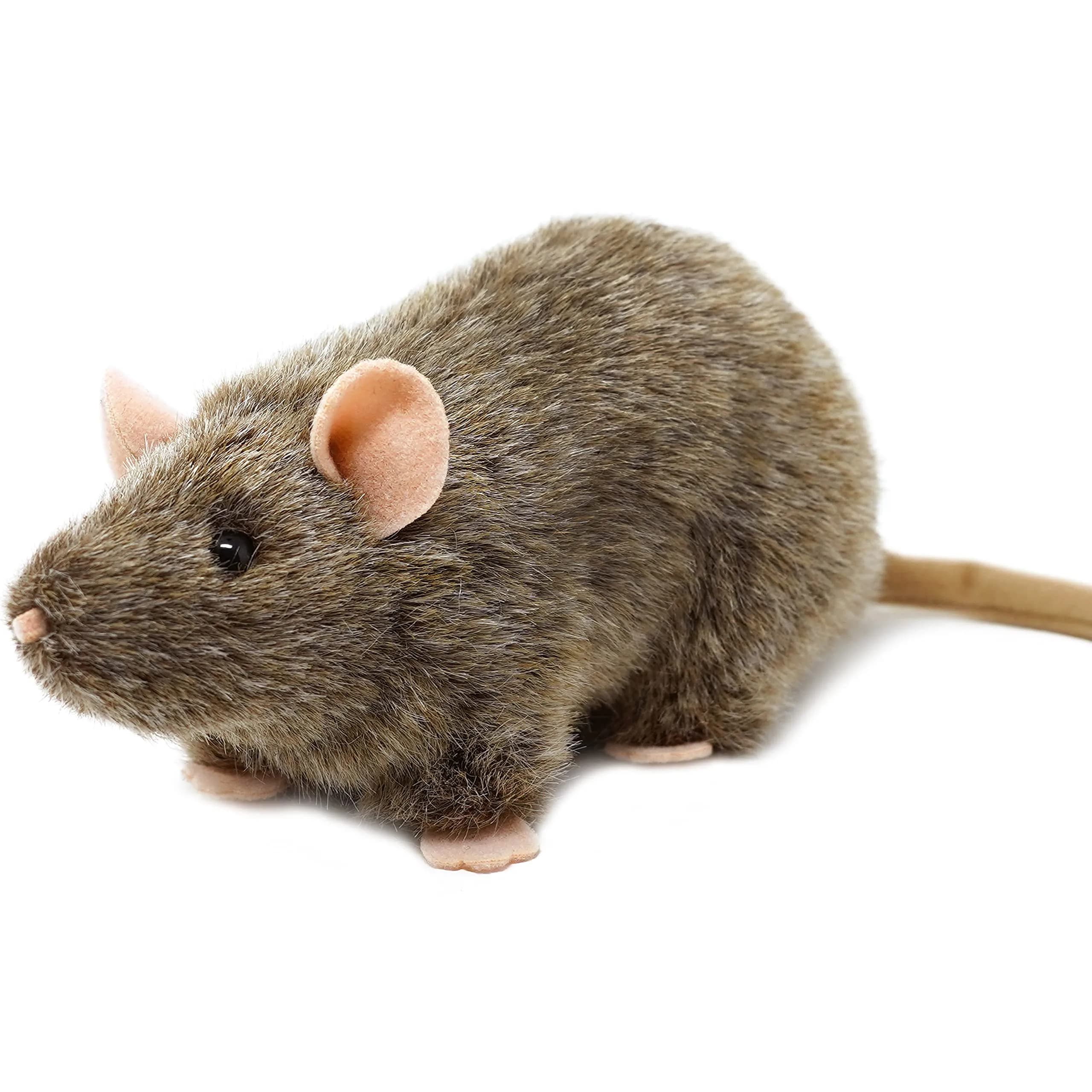 TigerHart Reuben The Rat Stuffed Animal Plush Mouse 17.78cm (7in) | ASTM-Tested & BPA-Free — White