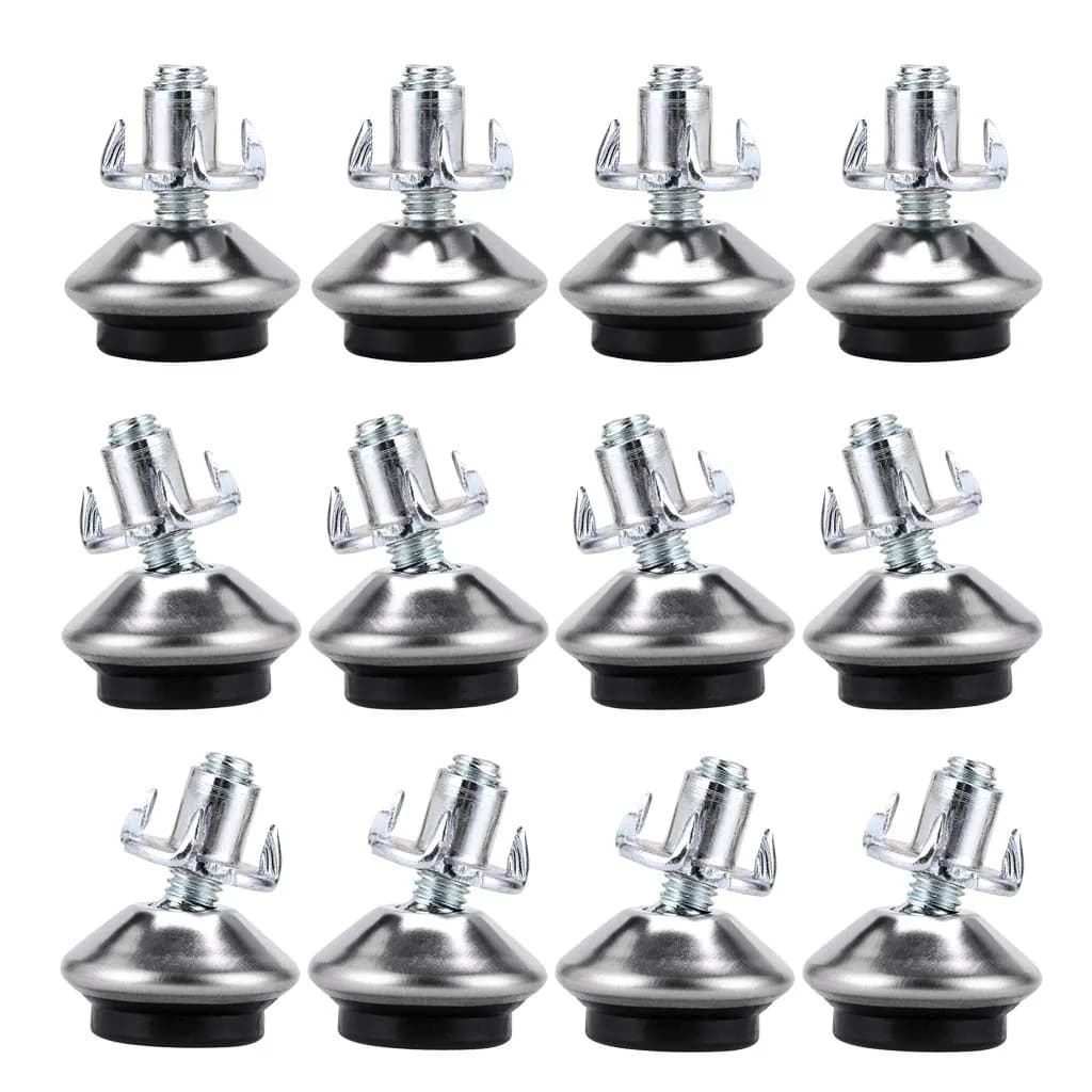 OwnMy M6 Adjustable Swivel Leveling Feet 12PCS Metal Adjustable Table Feet | Floor-Friendly & Adjustable - main product image