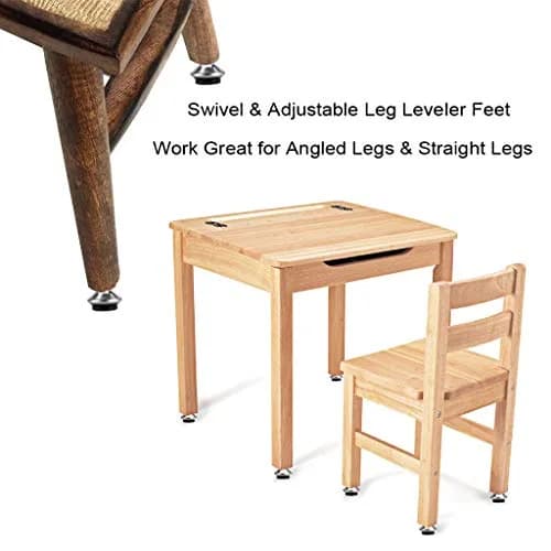 OwnMy M6 Adjustable Swivel Leveling Feet 12PCS Metal Adjustable Table Feet | Floor-Friendly & Adjustable thumbnail 6