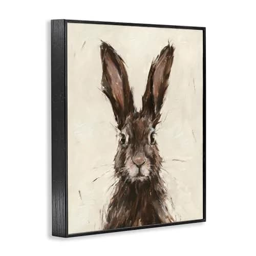 Stupell Industries · Framed Woodland Rabbit Portrait · 11 x 14 Inch Wall Art · Made in USA thumbnail 2