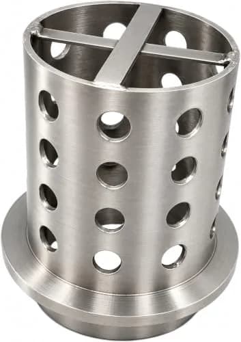 Rosenthal Collection Perforated Stainless Steel Casting Flask 7.6cm x 10.2cm | Precision Vacuum Jewelry Casting Tool thumbnail 1