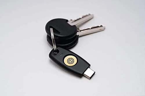 Trustkey T120 FIDO2 U2F Security Key USB-C Type, PIN+Touch Authentication | 2.9g Lightweight thumbnail 2