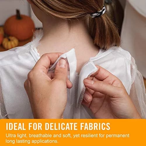 VELCRO Brand Sleek and Thin Sew On Fabric Tape 3ft x 3/4in White | Soft on Skin, Ultra Light with Sewing Lane Technology thumbnail 4