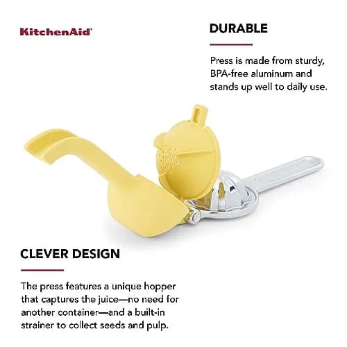 KitchenAid Citrus Juice Press Squeezer for Lemons and Limes | Effortless, BPA-Free Aluminum, 8 Inch thumbnail 3