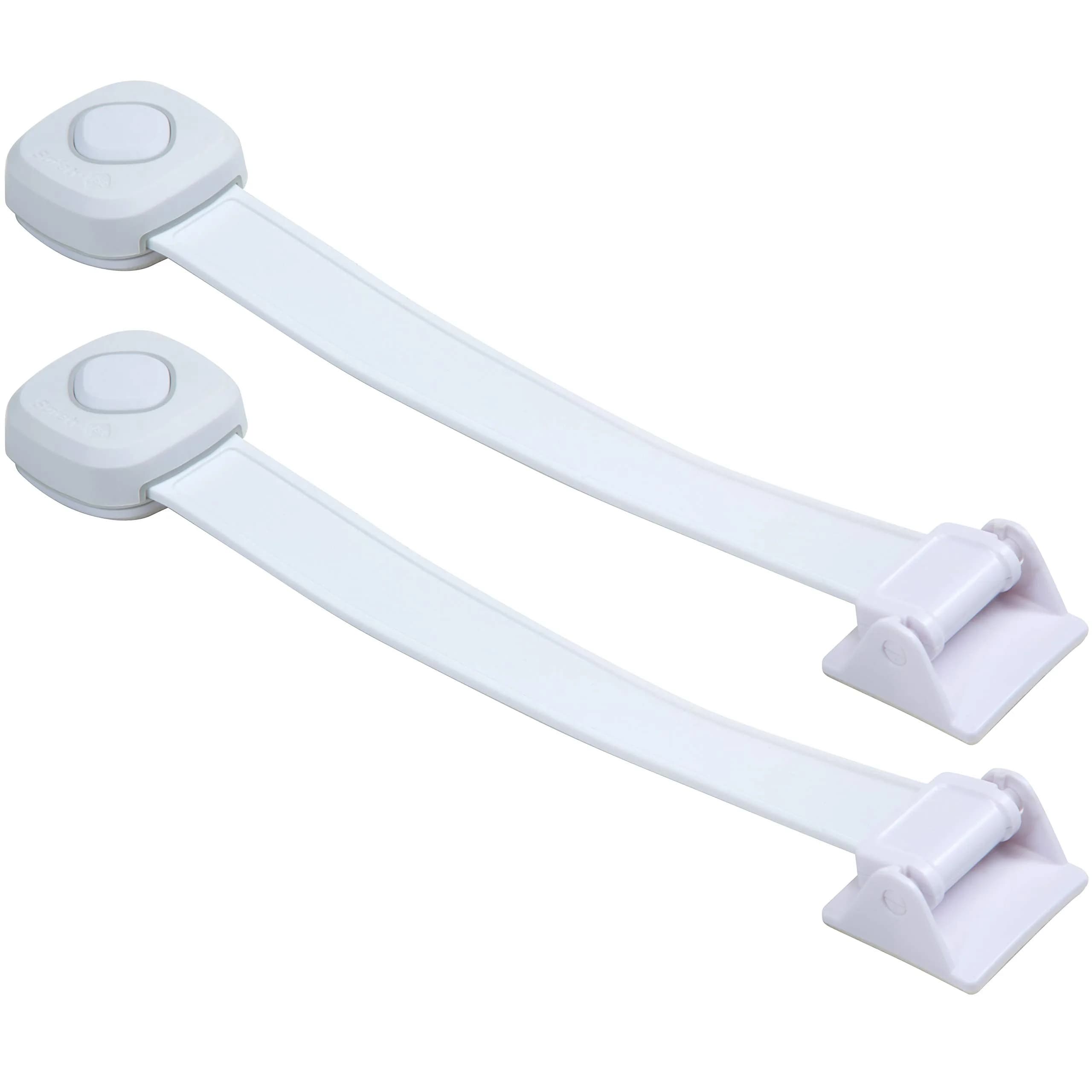 Safety 1st Outsmart Toilet Lock, Two Pack, White | Child-Safe Toilet Lock with Decoy Button - main product image
