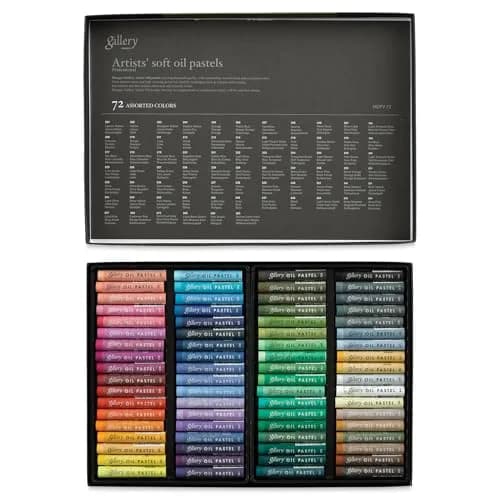 MUNGYO Gallery Professional Artists' Soft Oil Pastels Set of 72 Vibrant Colors | Assorted Colors, Value Pack thumbnail 1