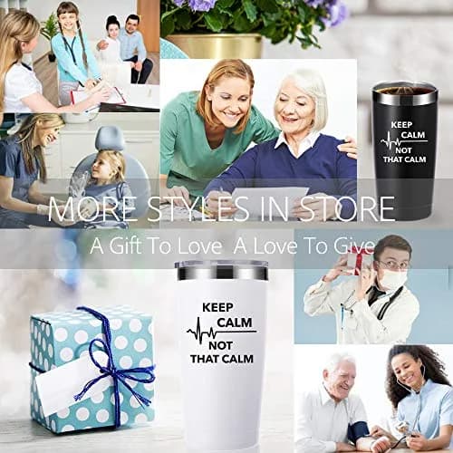 momocici Keep Calm Not That Calm 20 oz Travel Mug | Appreciation Gift for Doctor & Nurse thumbnail 6