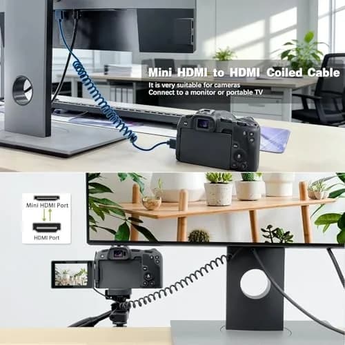 Duttek Ultra Thin 4K Mini HDMI to HDMI Cable 1.8m (6ft) Coiled | Supports 4K@60Hz, 1080p, 3D thumbnail 2