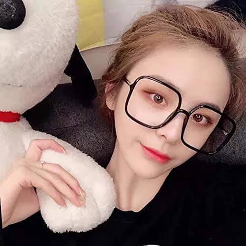 Shiratori Blue Light Blocking Glasses Big Frame Retro Style UV400 Protection | Anti Blue Ray Computer Glasses for Women thumbnail 4