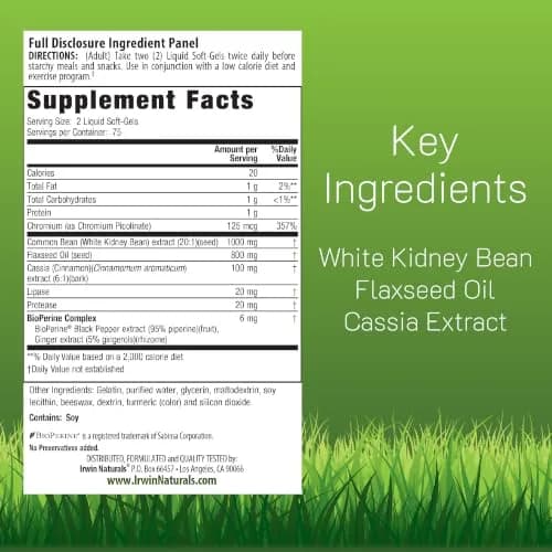 Irwin Naturals 3-in-1 Carb Blocker Maximum Strength 2 Pack | Supports Carbohydrate Metabolism & Digestive Wellness thumbnail 2