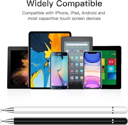 STYLUSHOME Dual-Tip Stylus Pen for Touchscreen Devices 16.2 cm (6.38 inches) | High Precision Disc & Fiber Tip thumbnail 6