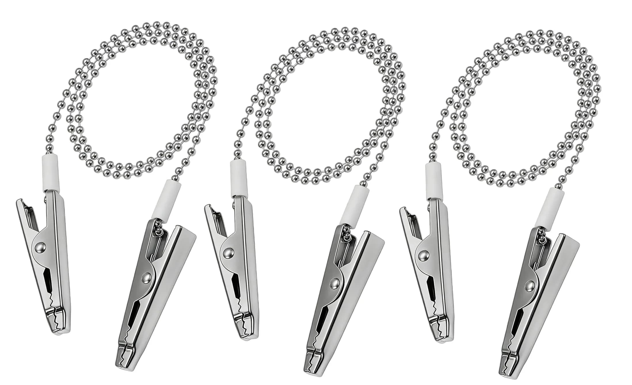 NARAMAX Silver 3 pcs Body Strap | Adjustable Reusable Bib Clips for Adults & Seniors - main product image
