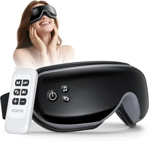 RENPHO Eyeris 1 Eye Massager with Heat & Remote Control | 104-113℉ (40-45℃) Heated Massage thumbnail 1