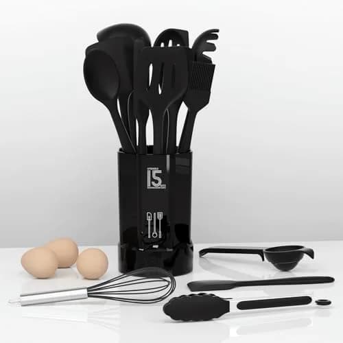 AOTHOD Silicone Cooking Utensils Set - Heat Resistant 446°F | BPA Free Kitchen Gadgets thumbnail 6