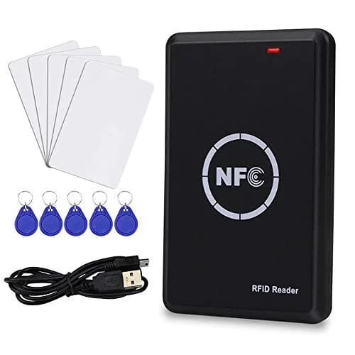 LEXI RFID NFC Duplicator NS106 with 5 T5577 & 5 UID Key Cards | USB Interface, 125KHz/13.56MHz Dual Frequency Copier thumbnail 1