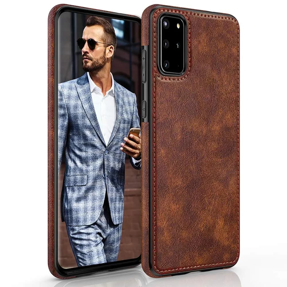 LOHASIC Leather Case for Samsung Galaxy S20 Plus 6.7" | Slim, Shockproof & Elegant - main product image