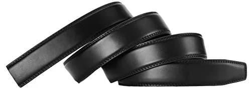 CHAOREN Ratchet Belt Replacement Strap 1 1/4" (32mm) Gun Black | Adjustable Genuine Leather Belt for Men thumbnail 4