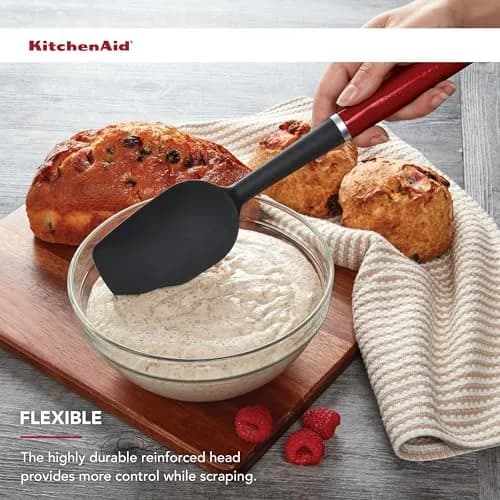 KitchenAid Classic Spoon Spatula Red 29.8 cm (11.75 Inch) | Heat-Resistant Silicone for Indian Kitchens thumbnail 4