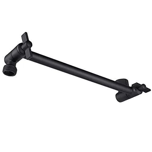 NearMoon Adjustable Shower Arm Extension with Universal Connection, 11 Inch (28 cm), Matte Black | Solid 304 Stainless Steel thumbnail 1