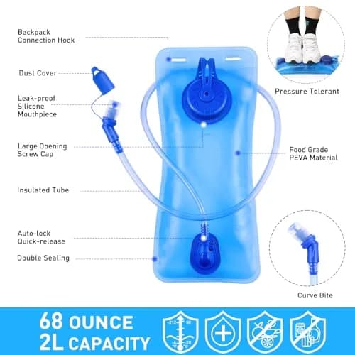 KUYOU Rave Hydration Pack 2L | Festival & Outdoor Water Backpack (100 words) thumbnail 6