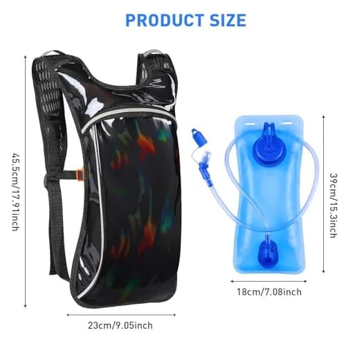 KUYOU Rave Hydration Pack 2L | Festival & Outdoor Water Backpack (100 words) thumbnail 2