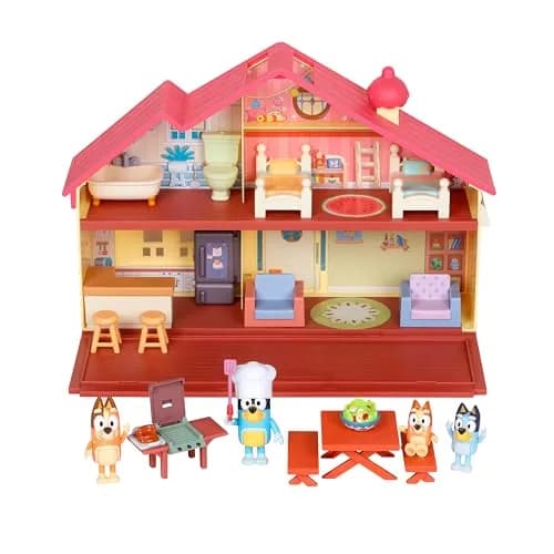 Bluey Family Home & BBQ Playhouse Mega Bundle with Figures & Furniture | Ages 3-5 thumbnail 1