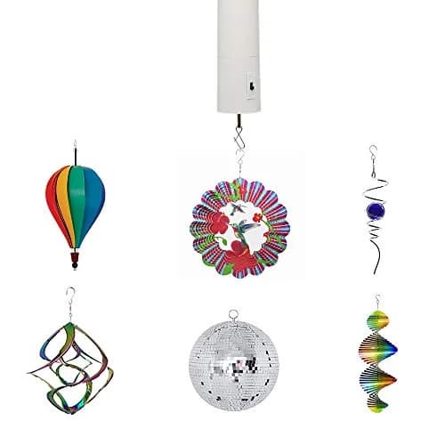 FENELY White Battery Operated Wind Spinner Motor for Hanging Displays | 0.09 kg (0.2 lb) thumbnail 4