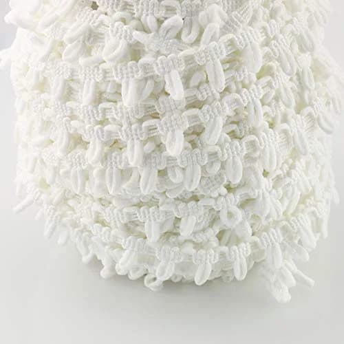 Tegg White Lace Edge Elastic Button Loops 13m (42ft) | Vintage Style Sewing Craft Trim thumbnail 1